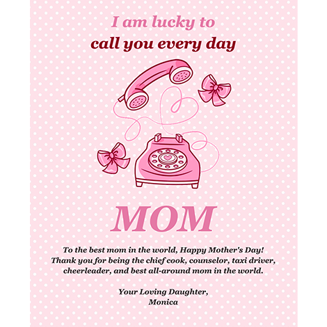 Mother's Day Retro Ring of Love eCard